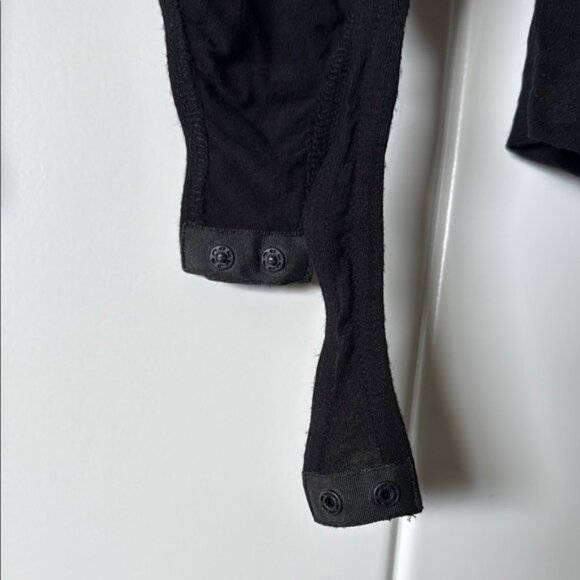 Noisy may Black Ruffled Sleeved Bodysuit - Picture 5 of 5